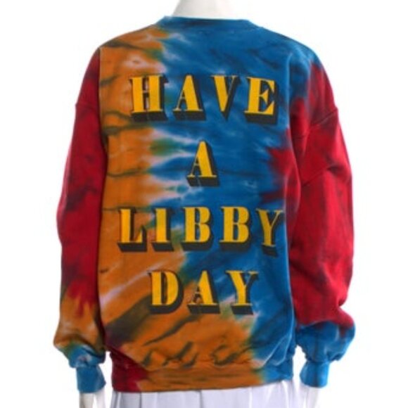 LIBERTINE ‘HAVE A LIBBY DAY’ TIE DYE PULLOVER SWEATSHIRT W/ TAGS - Picture 3 of 5